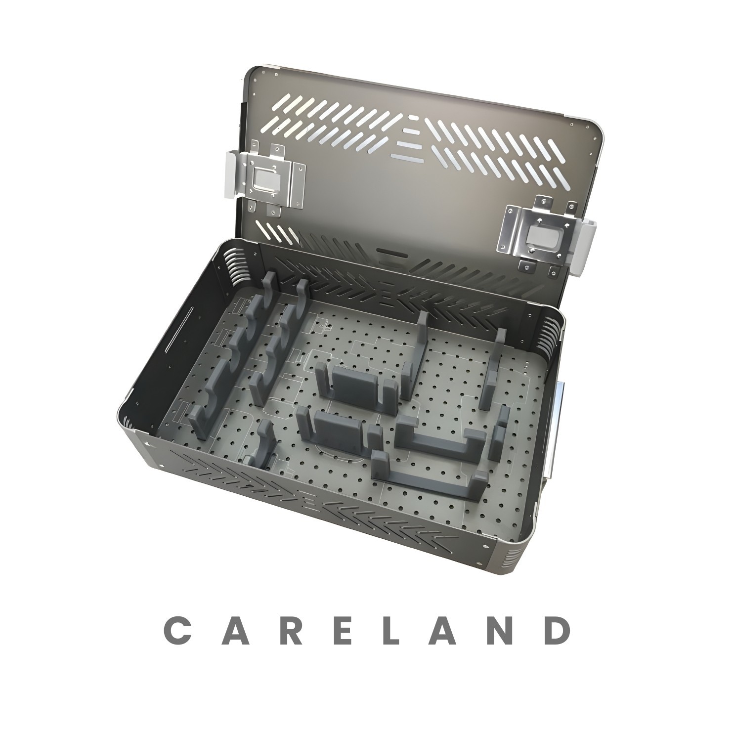 Stainless Steel Surgical Sterilization Tray Autoclave Safe Instrument Container