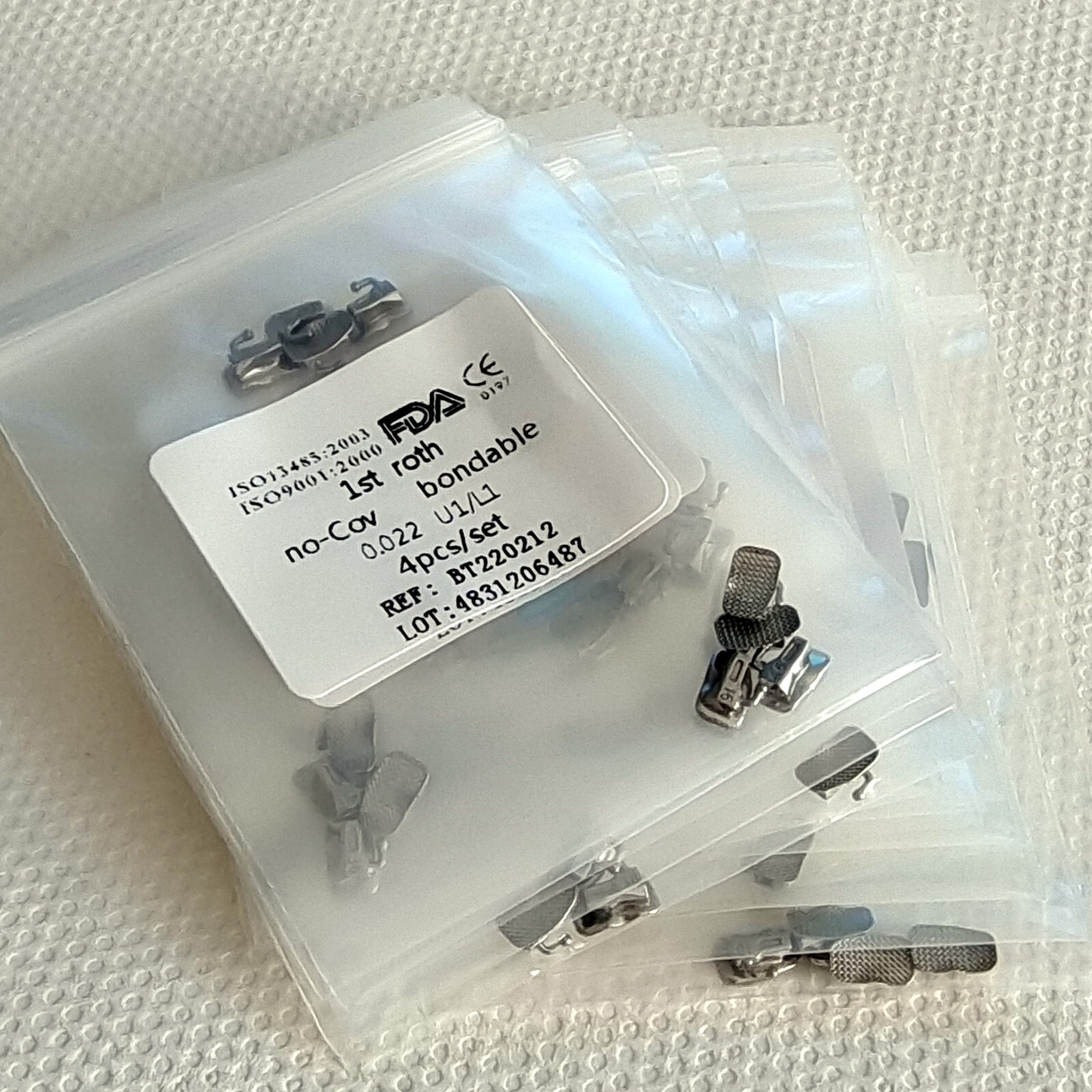 50Packs Dental Orthodontic 1st Molar Buccal Tube Roth/MBT 022/ 018 Bondable