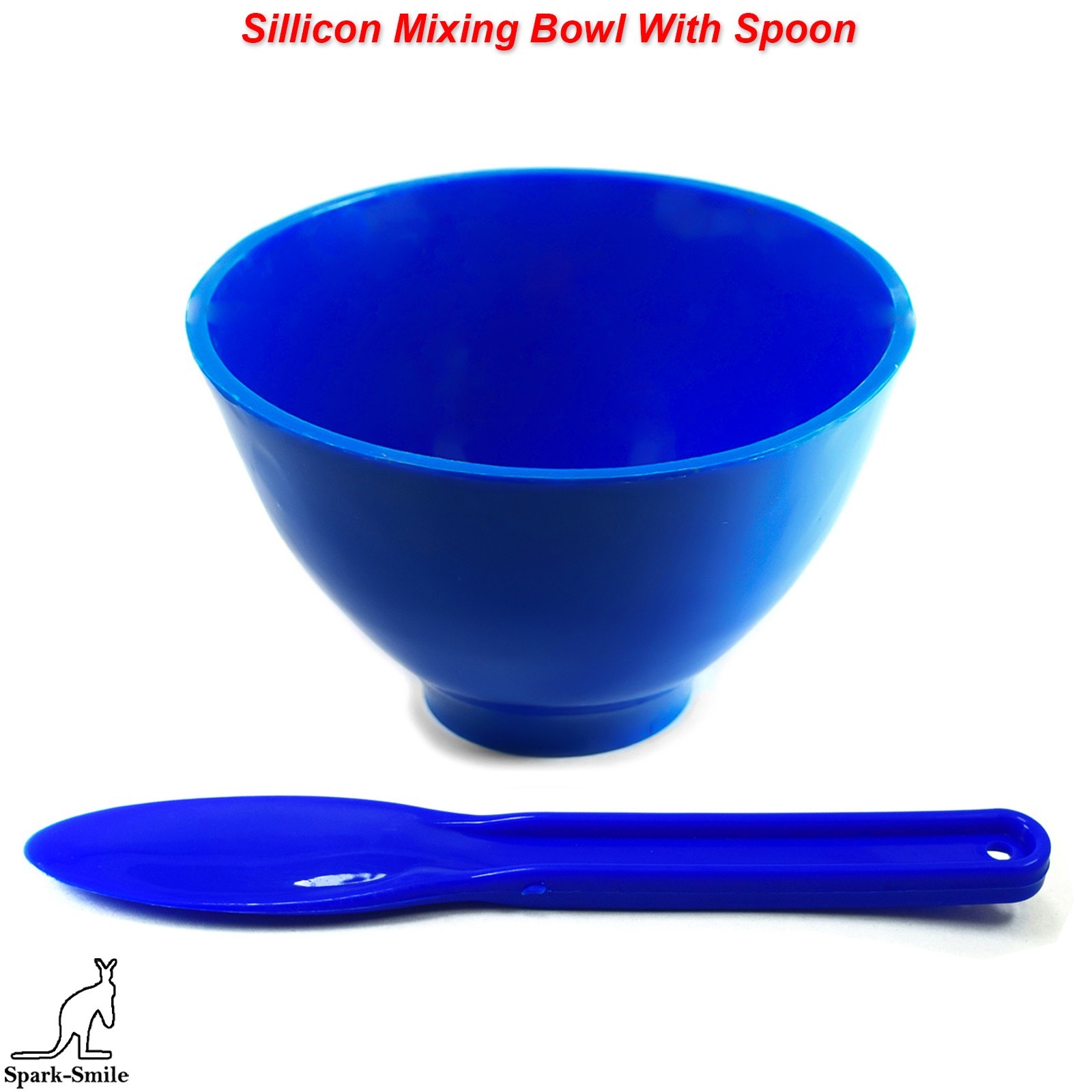 Flexible Mixing Bowl Silicone With Plastic Spoon Alginate Laboratory Instruments