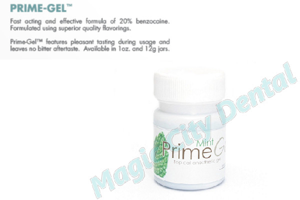 Prime-Dent Dental Topical Anesthetic 20% Benzocaine Gel – Mint