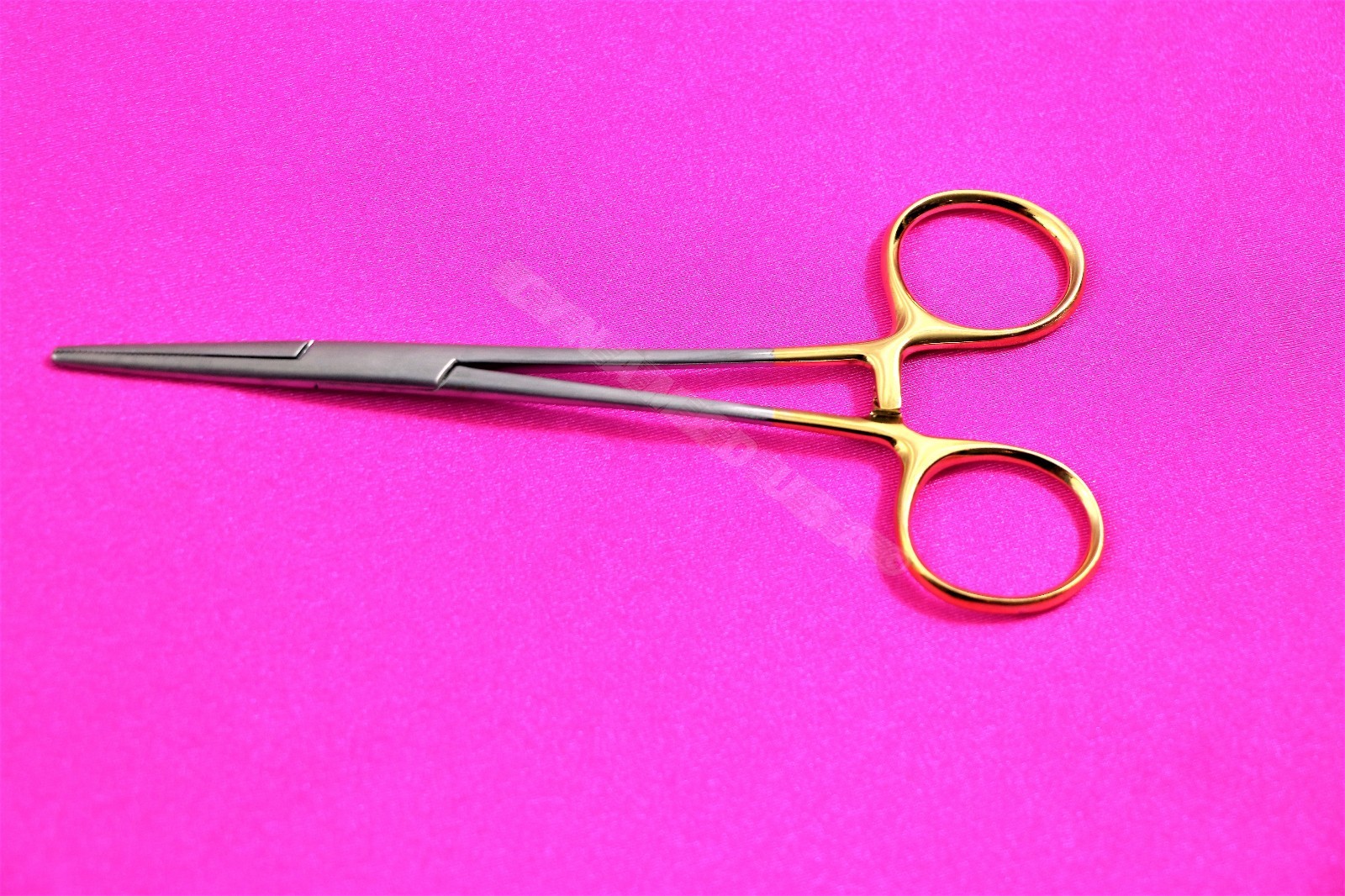NEW 4 PREMIUM GOLD Kelly Hemostat Forceps 5.5″ STRAIGHT Surgical Stainless CE