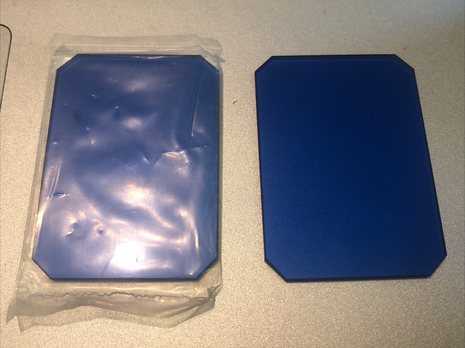 1 Pc. Olympus Blue Microscope Rectangular Glass Filter 36mm x 50mm