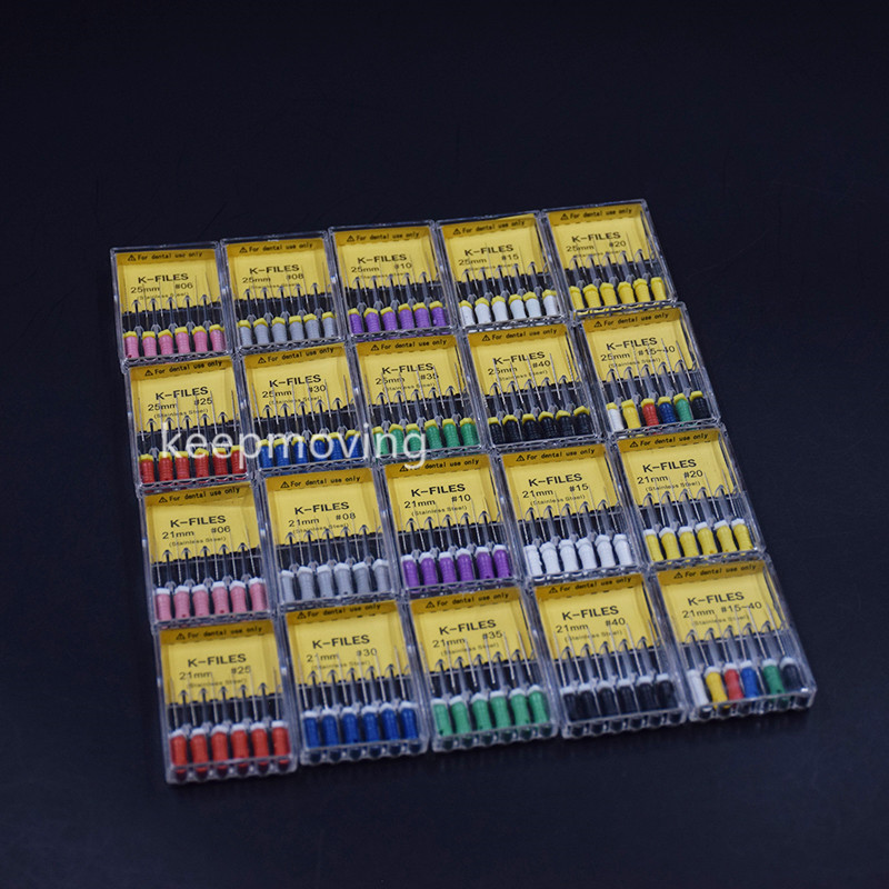 Dental Endodontic Stainless Steel Root Canal Hand Use REAMERS H/K-Files All Size