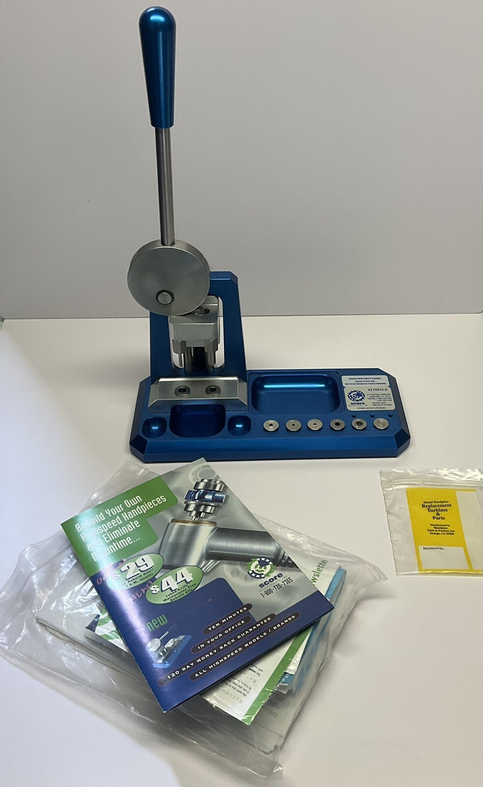 Henry Schein Score EZ Press III Dental Handpiece Turbine Repair Rebuild Ram Tool