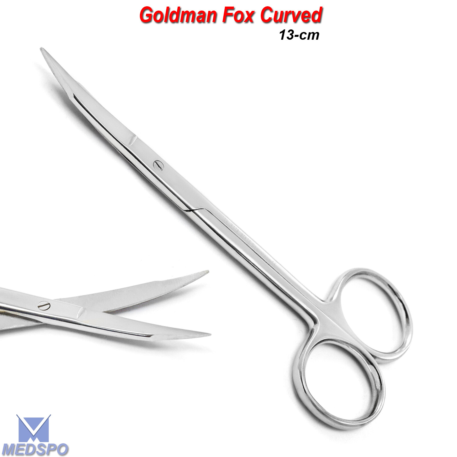 Dental & Surgical Goldman Fox Scissors 13-cm Curved Gum & Tissue Suture Tools CE