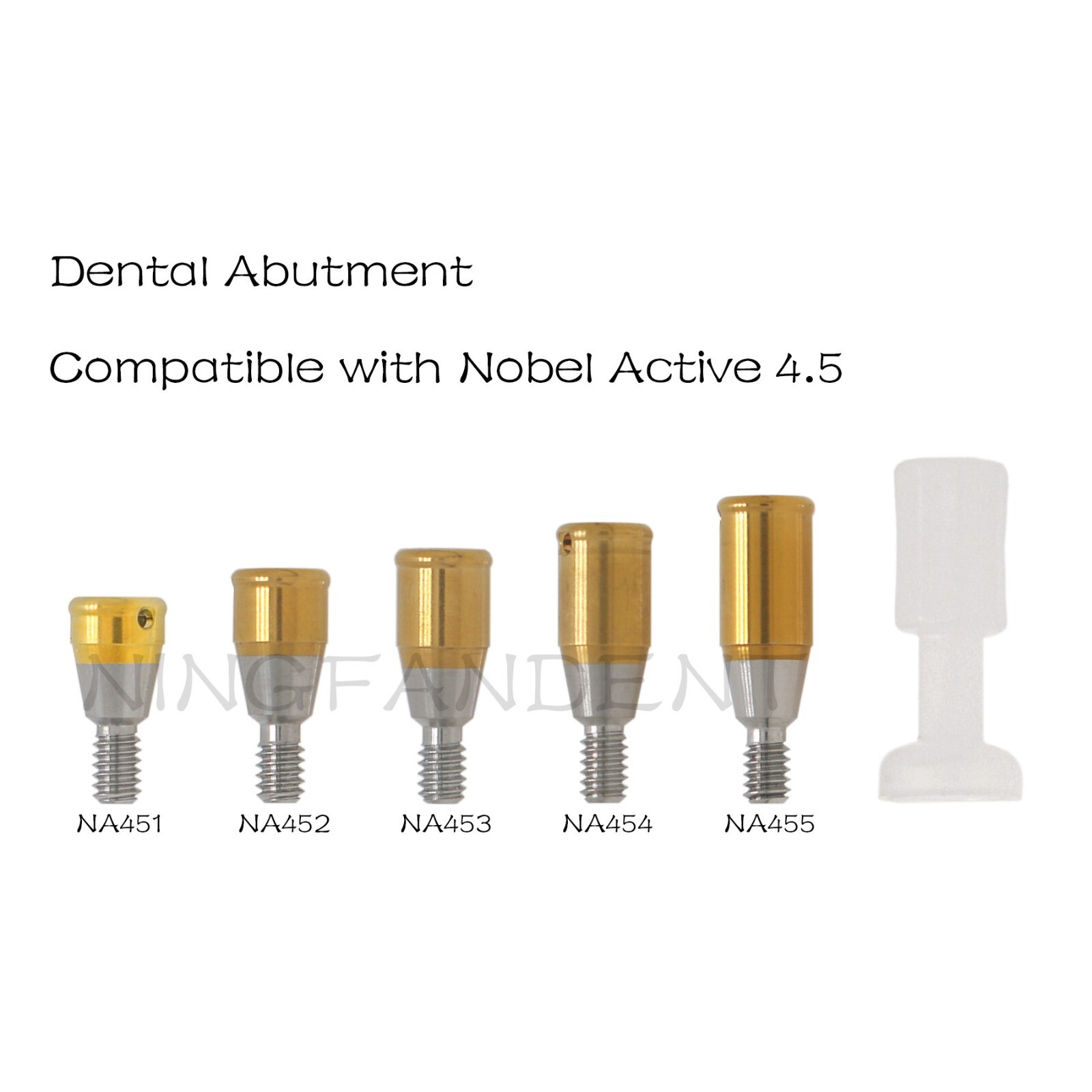 US Nobel Active NP/RP Locator Attachment Abutment Male Cap Inserts for 1-5.0mm