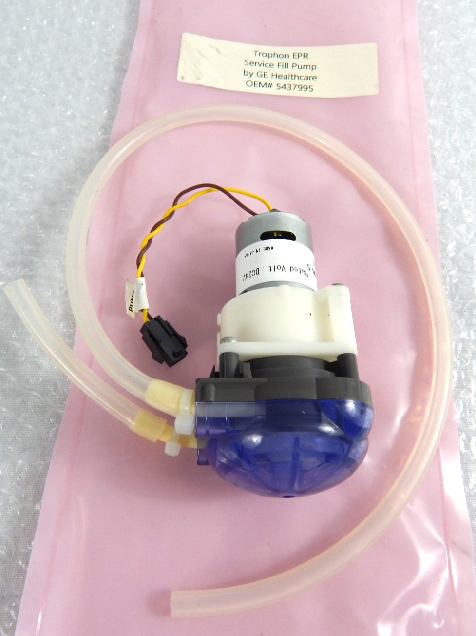GE HEALTHCARE TROPHON EPR SERVICE FILL PUMP OEM 5437995