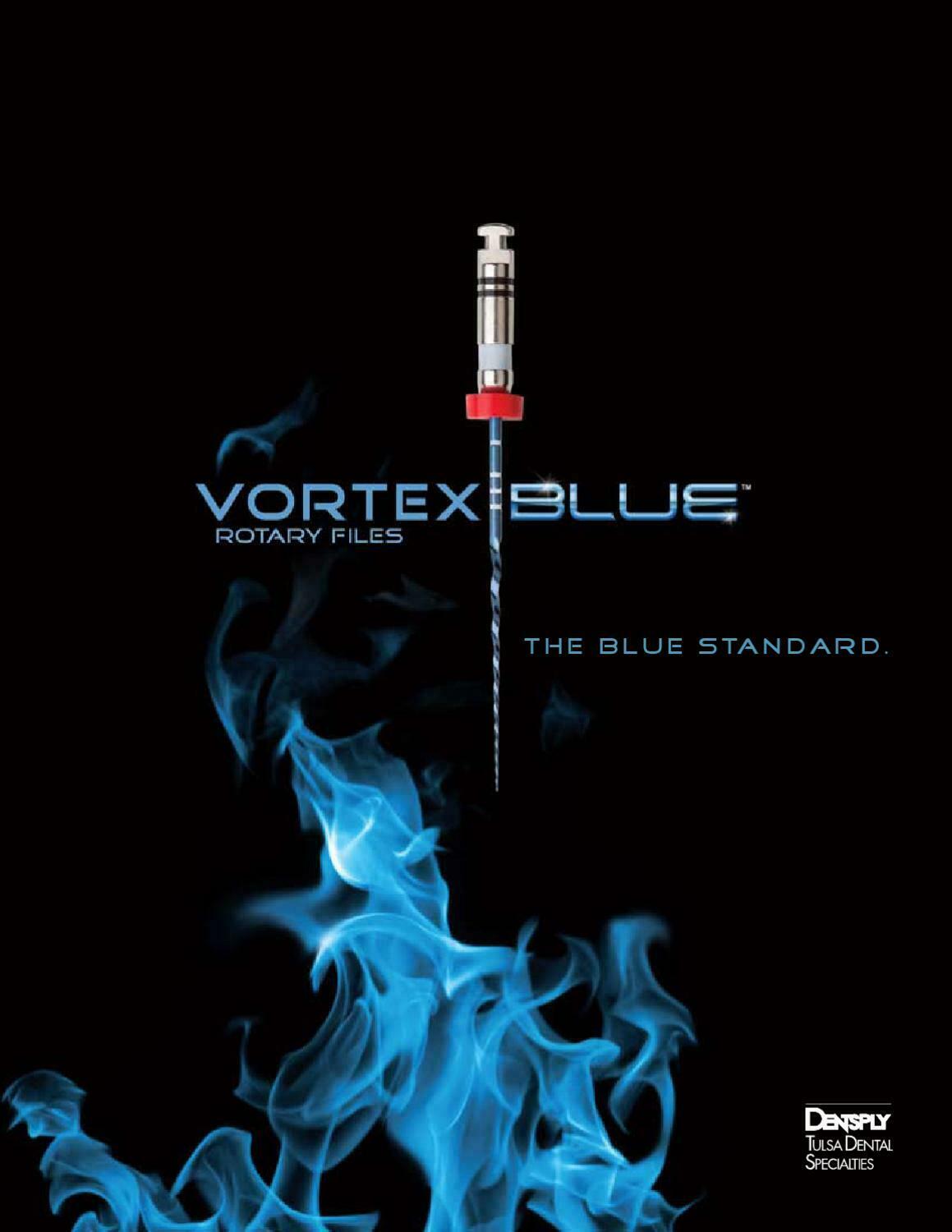 Dentsply Tulsa Dental Vortex Blue 21, 25, 30mm all Taper rotary file 120/pk