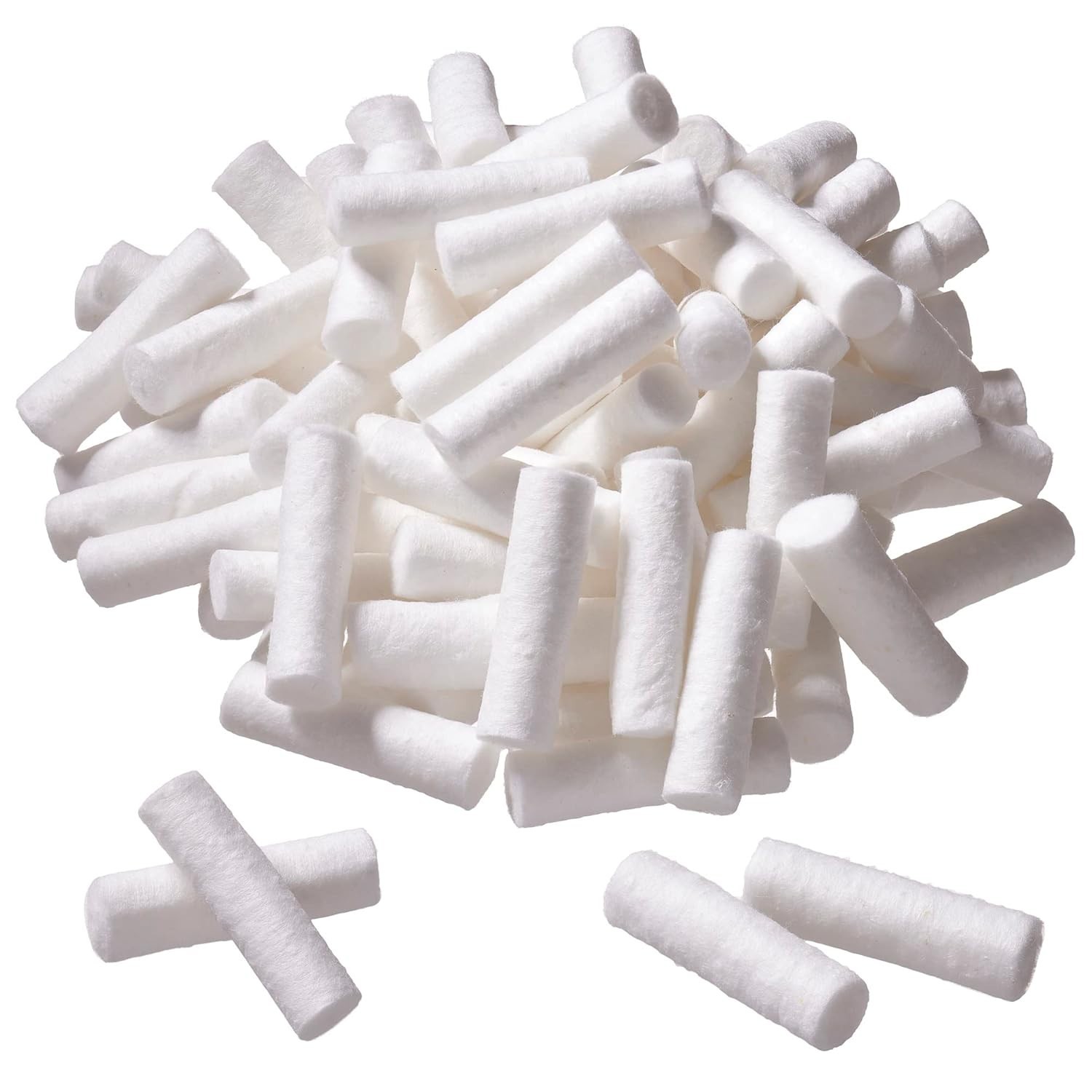 100 Count Extra Absorbent Cotton Rolls – Ideal Nosebleed Plugs for Family Travel