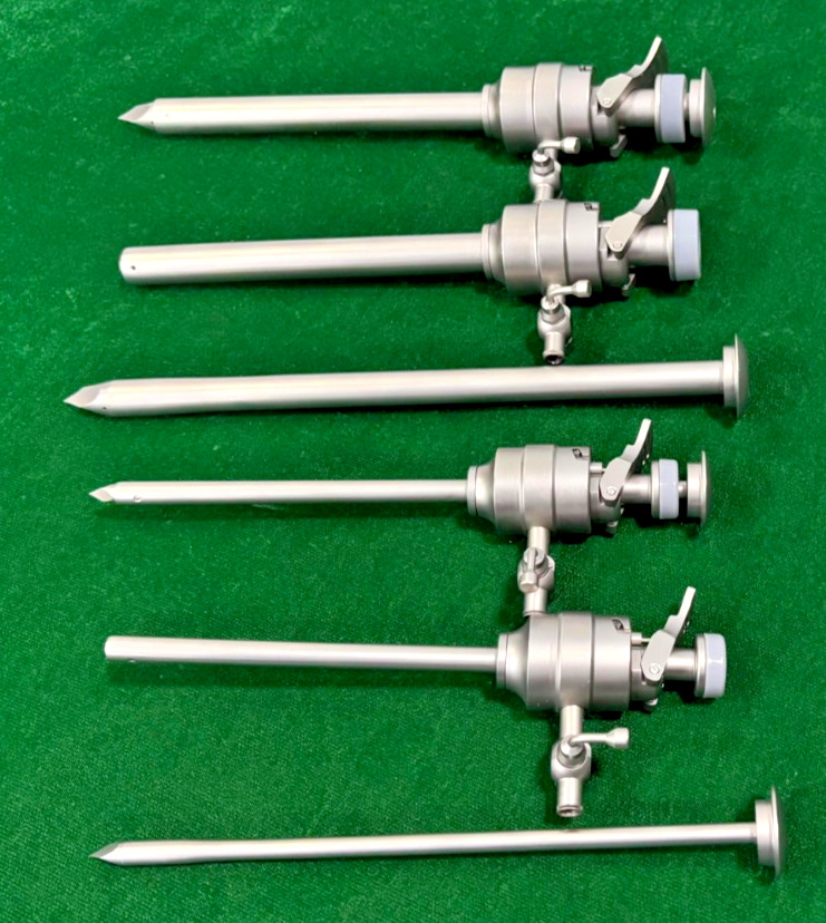 4pc Laparoscopic Trocar Cannula 5mm/10mm SS Best Quality Reusable Instruments