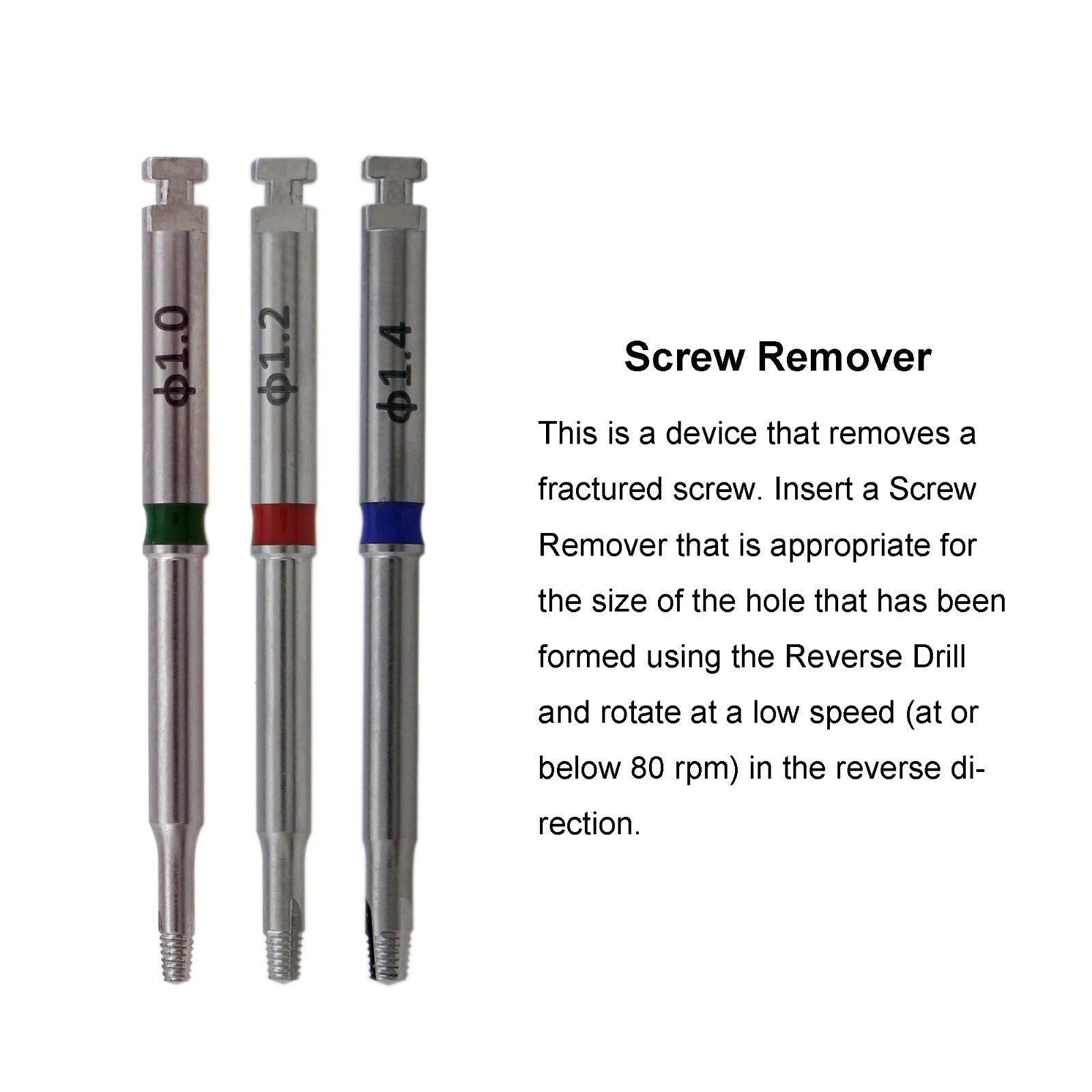 US Implant Fixture & Fractured Screw Removal Kit MCT FSRK-02 NeoBiotech SR
