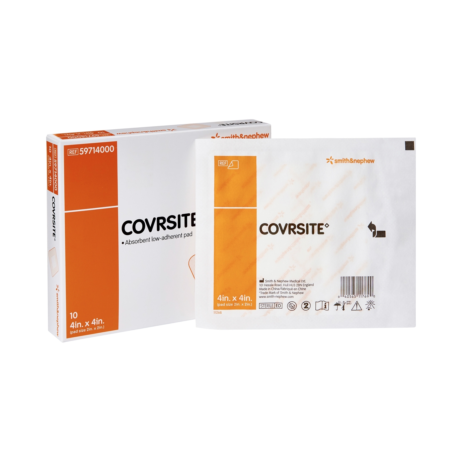 Smith & Nephew Covrsite Composite Dressing White 4 x 4″ 59714000 10 Ct