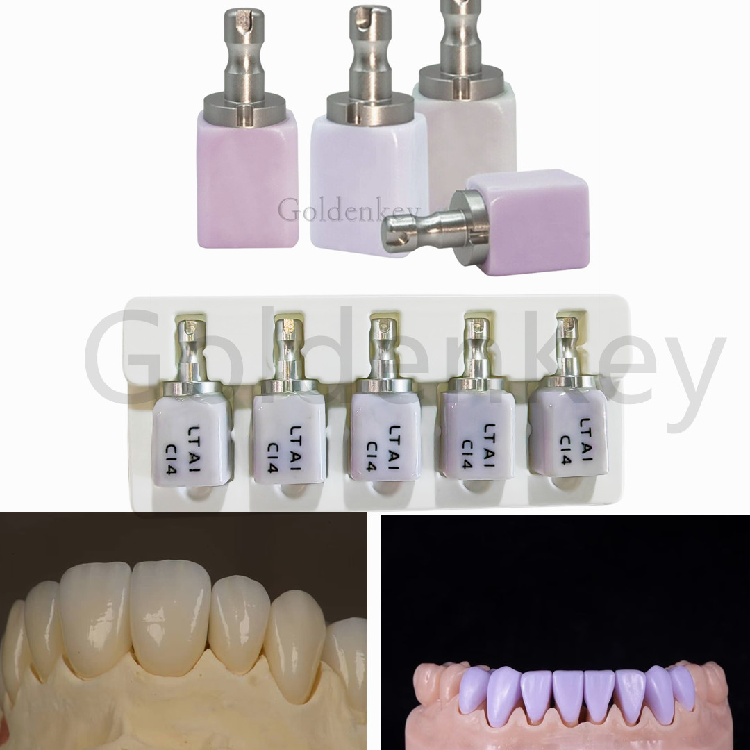 C14 Low Transparency Dental Glass Ceramic Liithium Diislicate Blocks CAD C