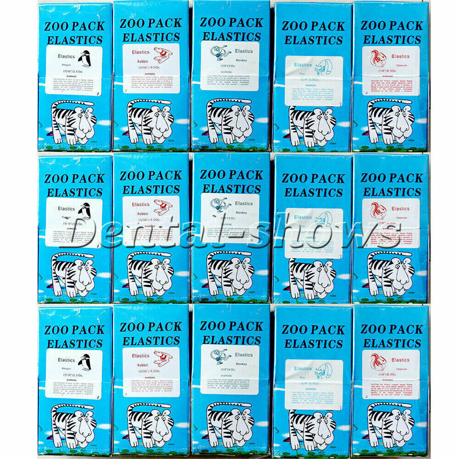 5000 Pcs Dental Orthodontic Elastics Braces Rubber Bands 2.5/3.5/4.5/6.5OZ