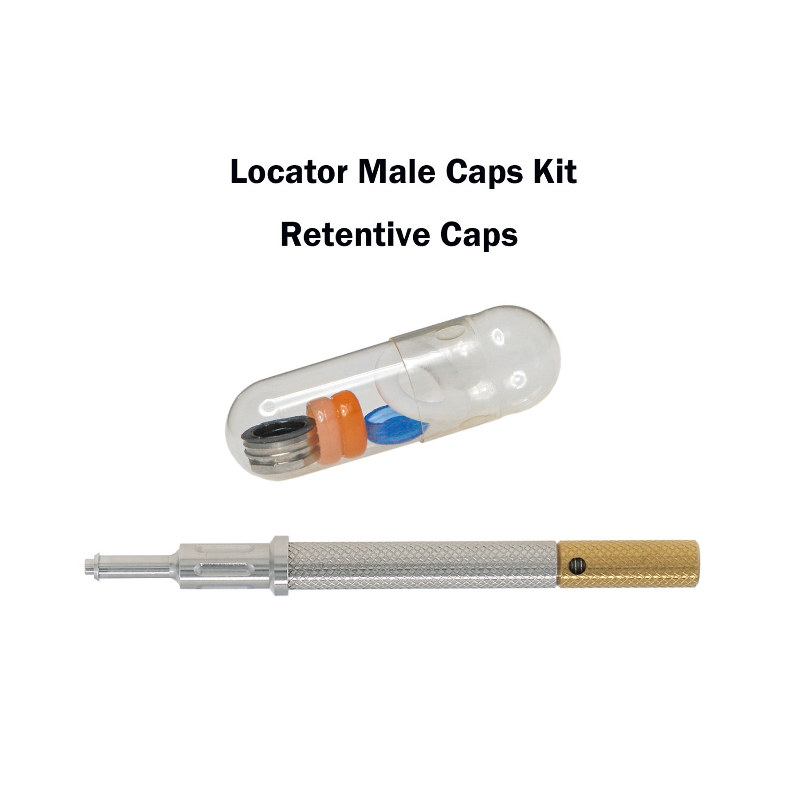 US Dental Novaloc Retention Inserts Caps Peek Locator Mounting & Demounting Tool