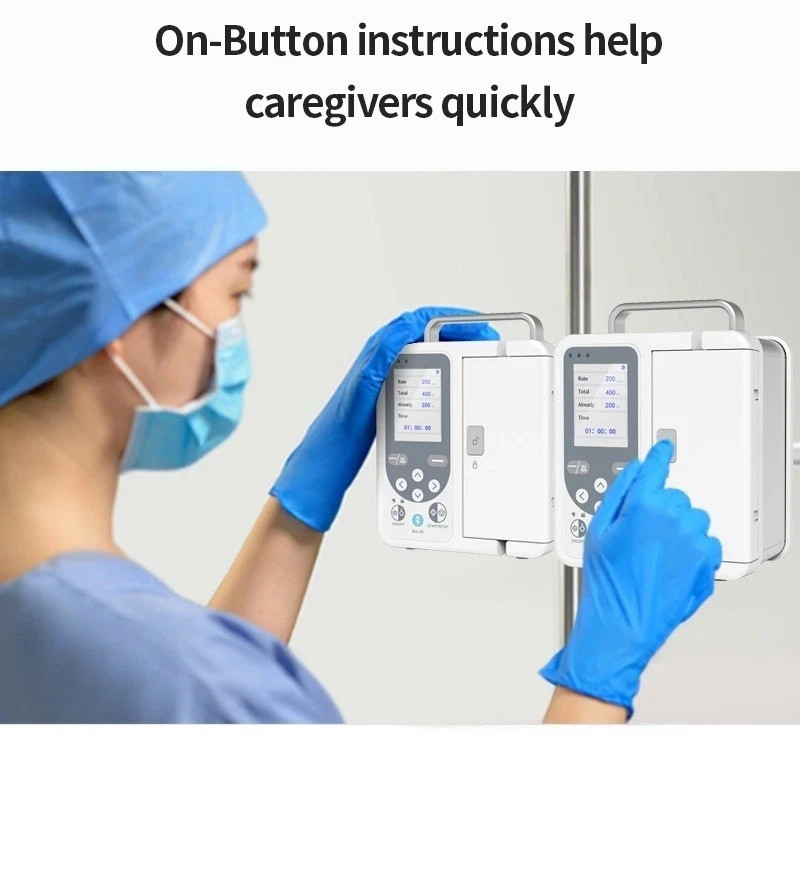 SP750 Portable Volumetric Infusion Pump Anti-Bolus System Full Safety Alarms