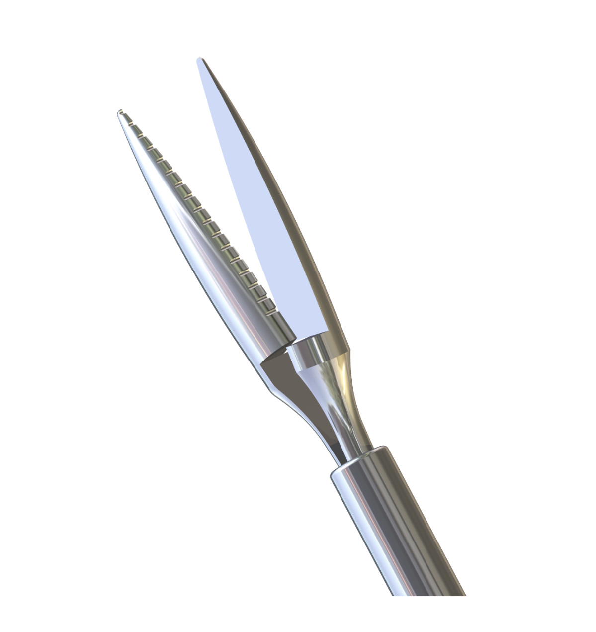 Osher Snyder IOL Scissors 18G SS 1.2mm Angled Shaft Serrated Lower Blade Inst