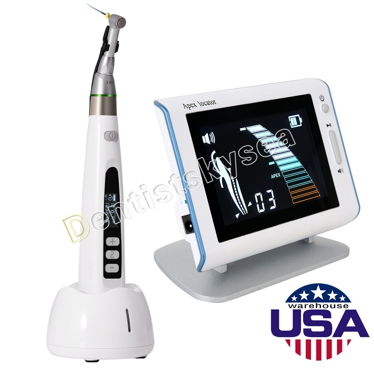 LED Dental Endo Motor 16:1 Contra Angle Y-smart / Apex Locator Micropex /Files