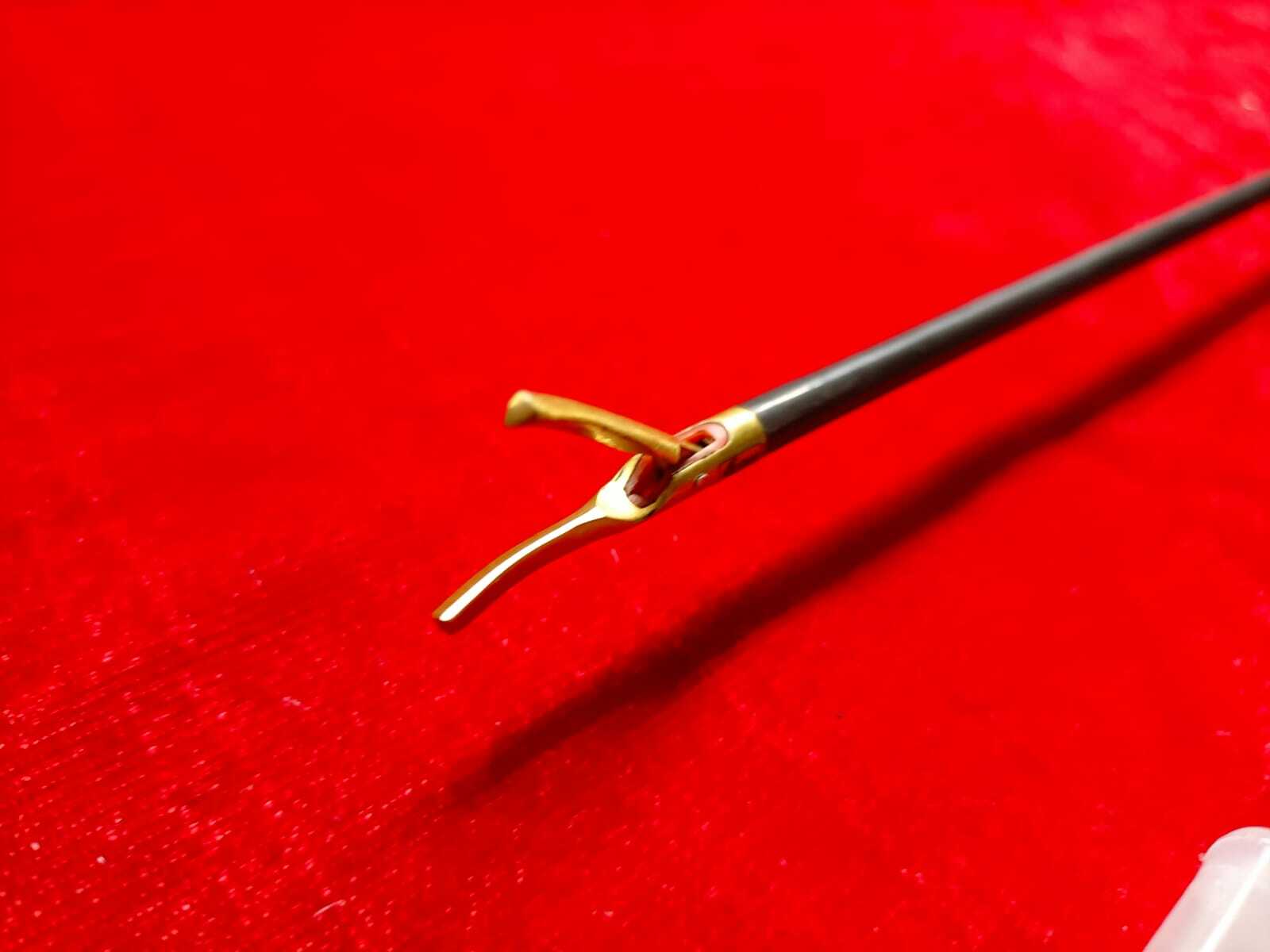 1Set-Laparoscopic Bipolar Sealer Cutter 5mm Gold Jaw With Bipolar Cable 2pc Free