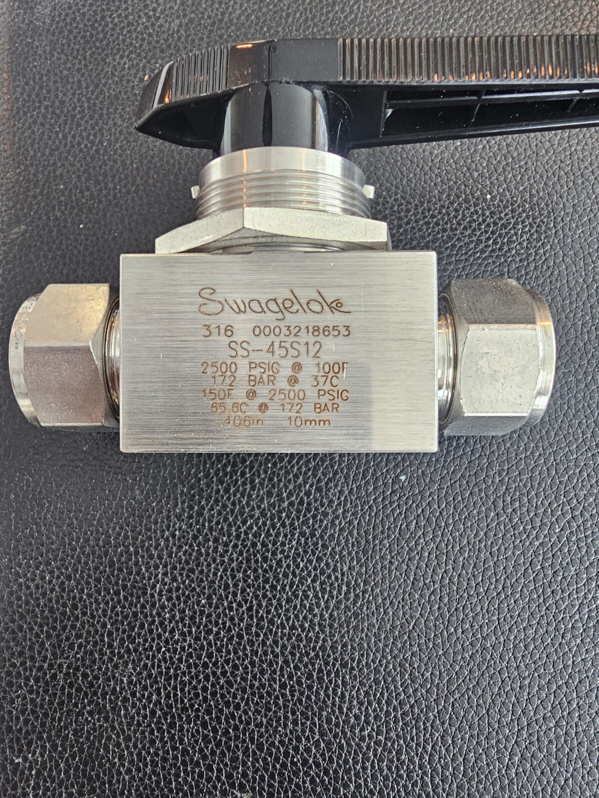 Stainless Steel 1-Piece 40 Series Ball Valve, 6.4 C 3/4″Swagelok Tube Fitting