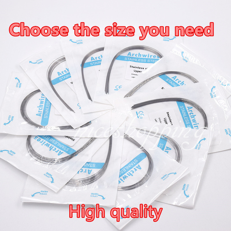 10 Pcs/Pack Dental Orthodontic Round Arch Wire Natural Form Stainless Steel U/L