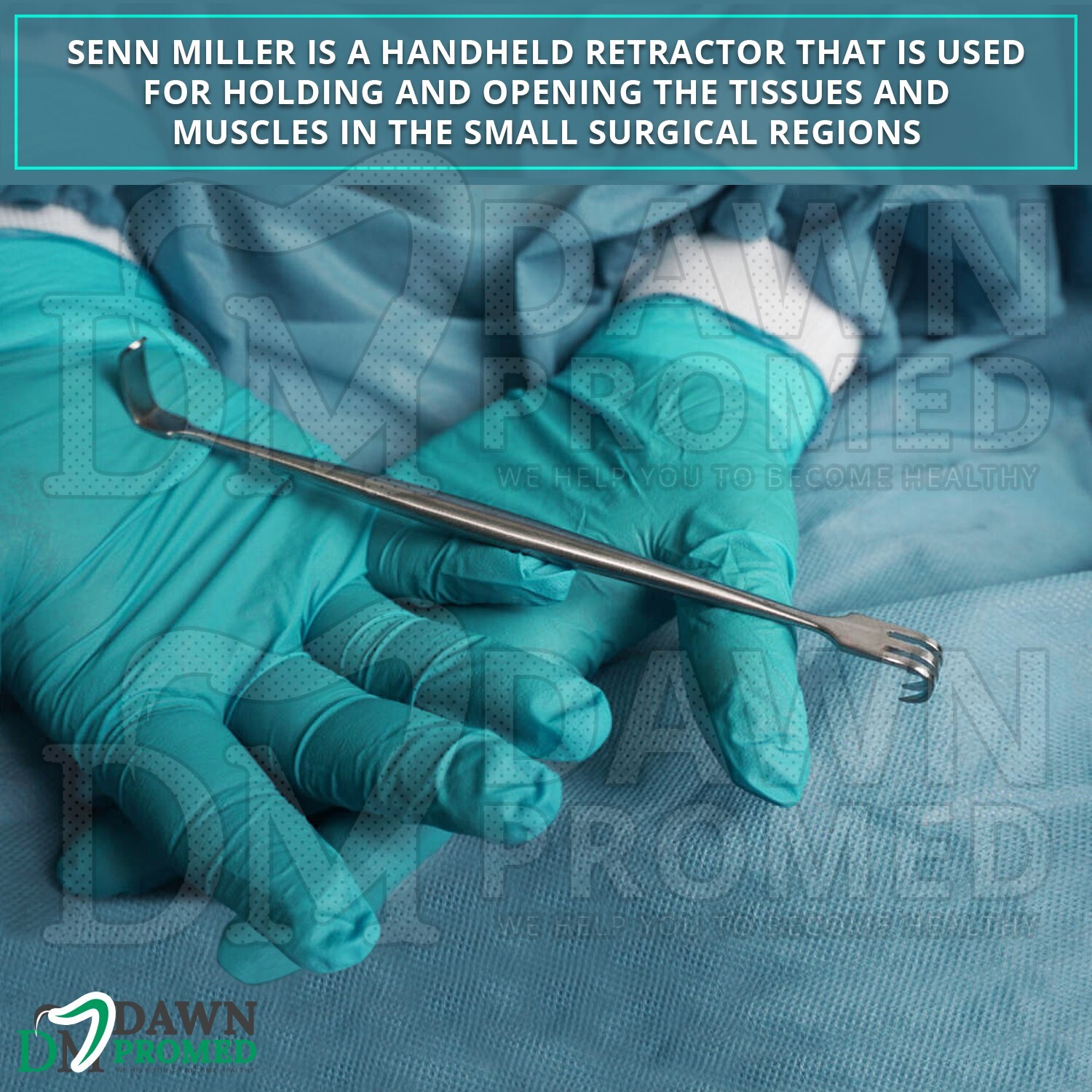 2 Pcs Senn Miller Retractors Sharp & Blunt 6 3/8″ Double Ended Dermatology Set