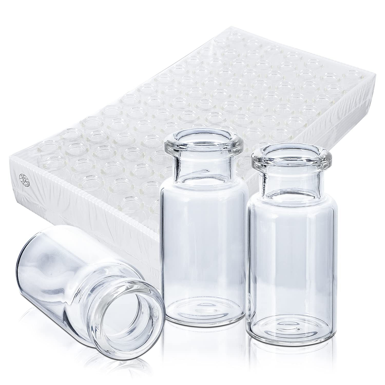 10000pcs 10mL Lab Vials Borosilicate Glass Clear Headspace Crimp Top Flat Bottom