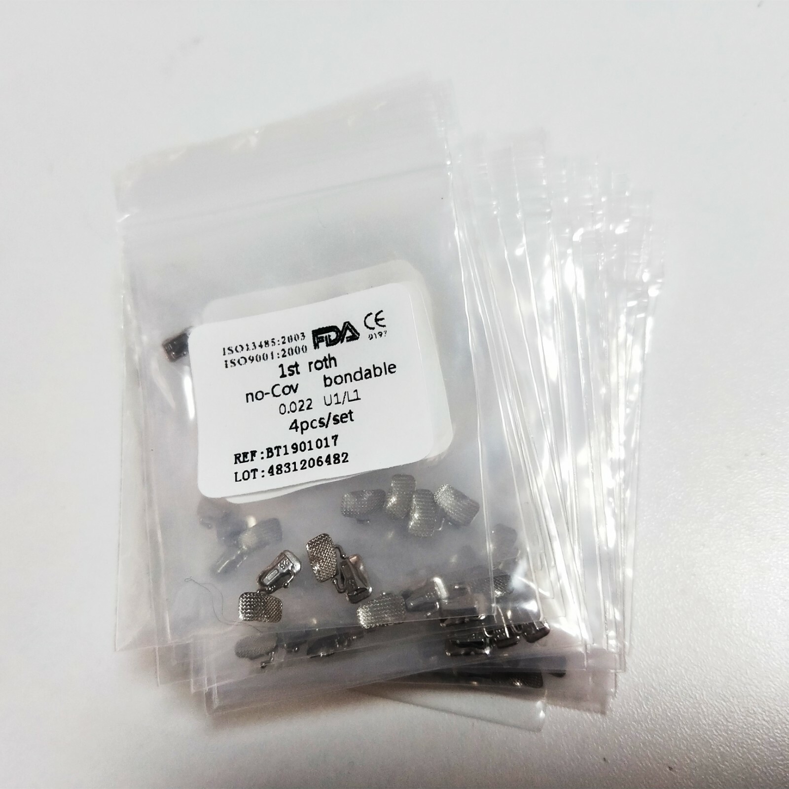100Bags Dental Buccal Tubes 1ST/2ND Roth/Mbt 022/018 No-cov U1/L1 Mesh Base
