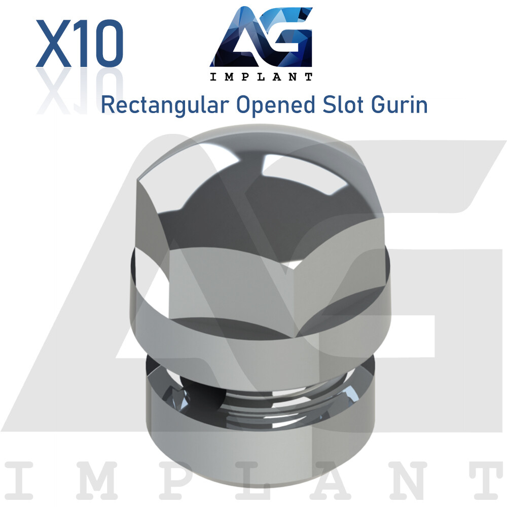 Rectangular Opened Slot Gurin No Hook Grip Lock Stop Archwire Orthodontic Dental