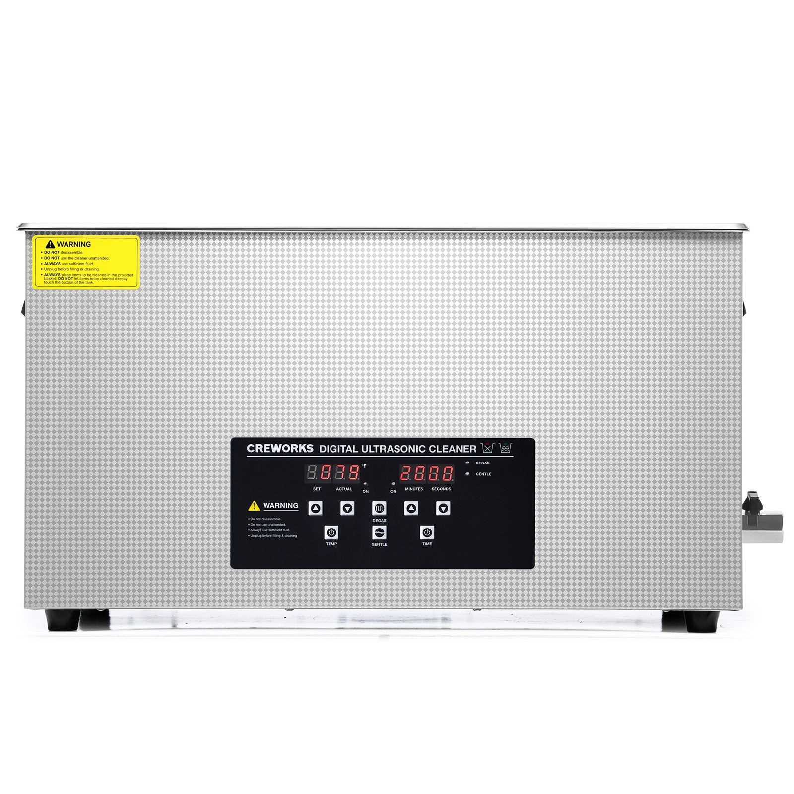 CREWORKS 22L Ultrasonic Cleaner for Tools Auto Machine Parts with Control Panel