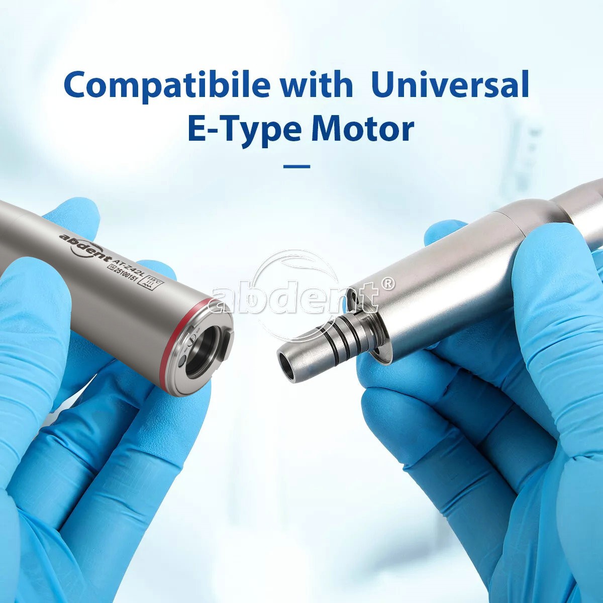 45° Electric Contra Angle LED Optic 1:4.2 Handpiece Quattro Spray abdent