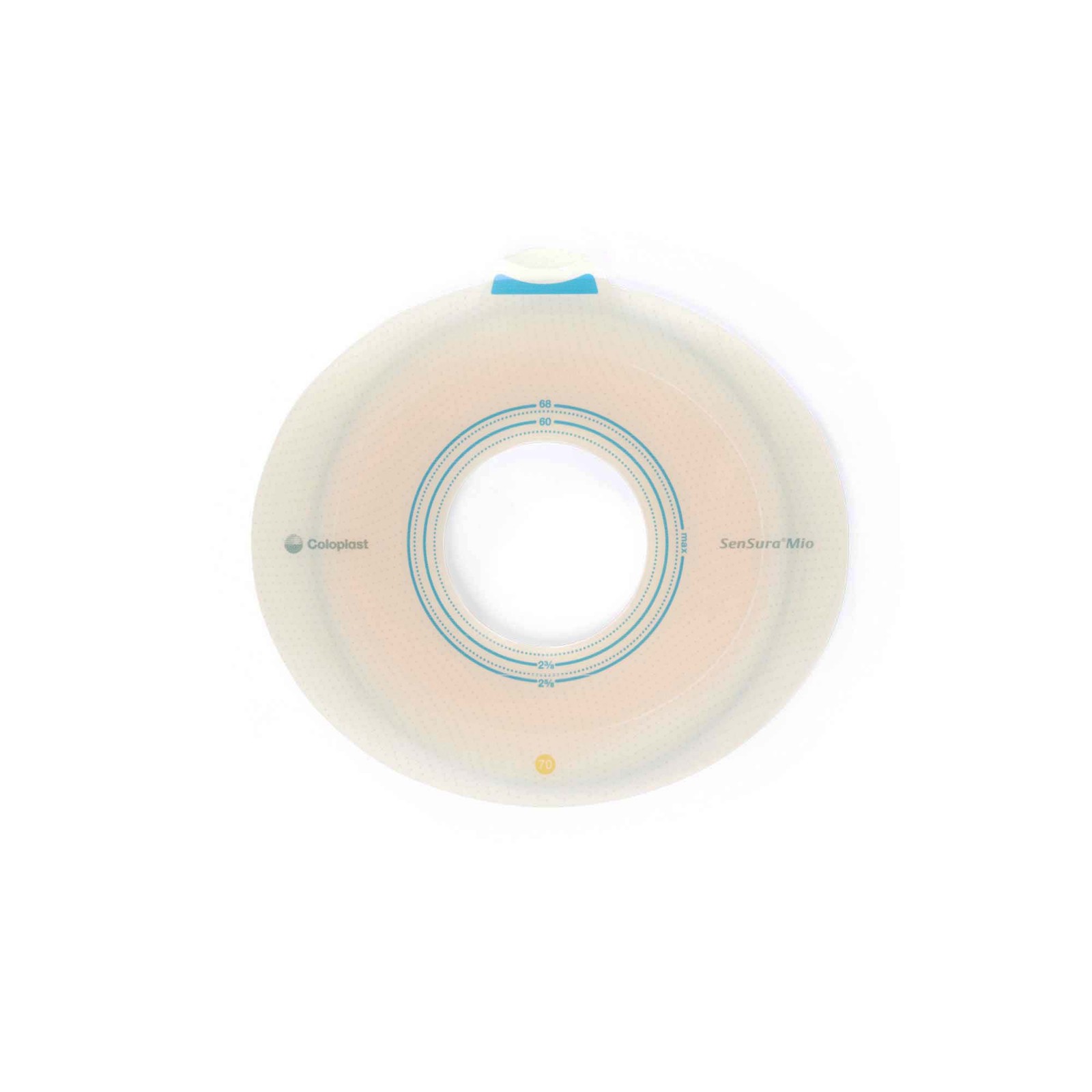 Coloplast SenSura Mio Flex Ostomy Barrier, 50 mm Stoma Opening, Yellow Color Mat