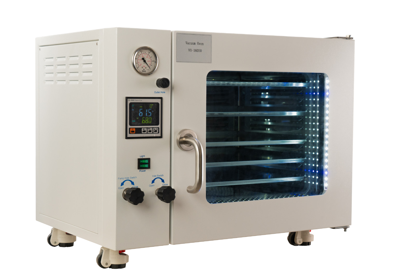 Vacuum Oven Lab Oven Laboratory Industrial Oven 110V 50/60Hz 850W 50L/1.9CF
