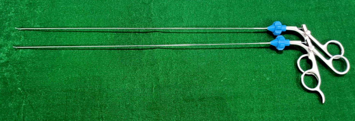 2pc Hysteroscopy Urology Semi Rigid Alligator 5FR 40cm with Blue Rotar Reusable