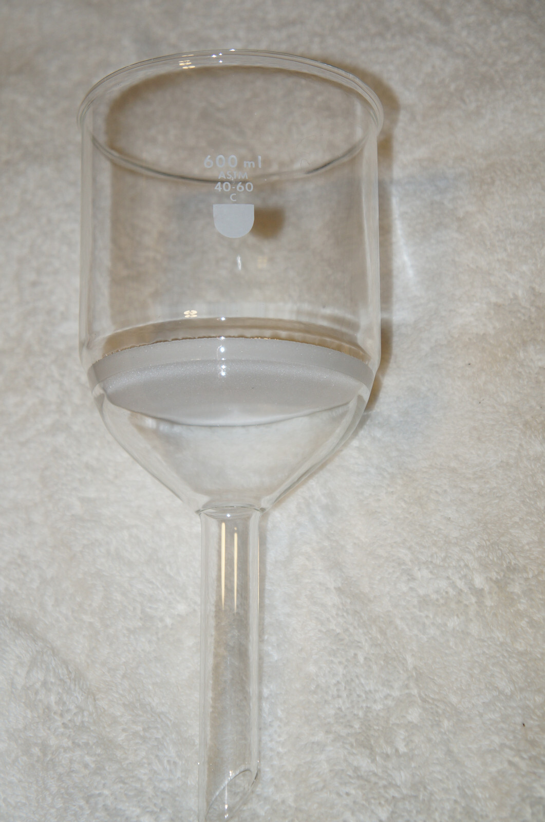 CORNING PYREX Glass Buchner Funnel, 90mm Coarse Frit, 600ml #36060-600C (NEW!)