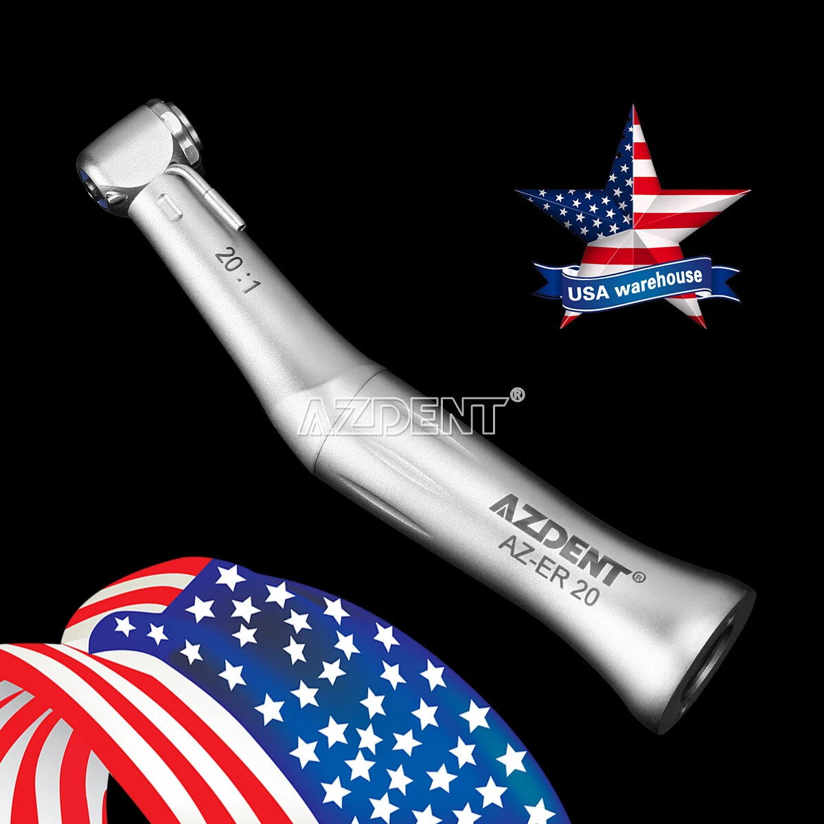 AZDENT Dental 20:1 Reduction Implant Contra Angle Handpiece AZDENT
