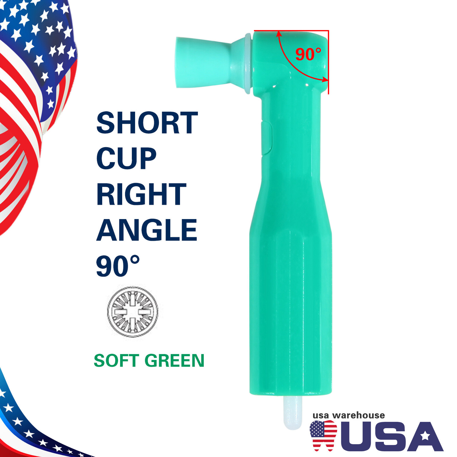 Dental Prophy Angles Soft Cup, Disposable & Latex Free (1 Box of 100pcs)