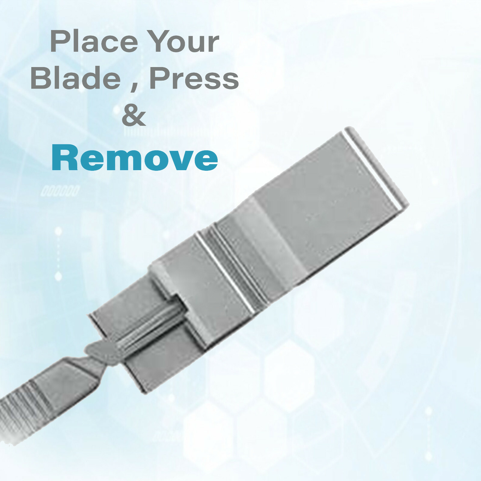 Blade Safe Remover Compatible with Scalpel handle 3 4 without touching the blade