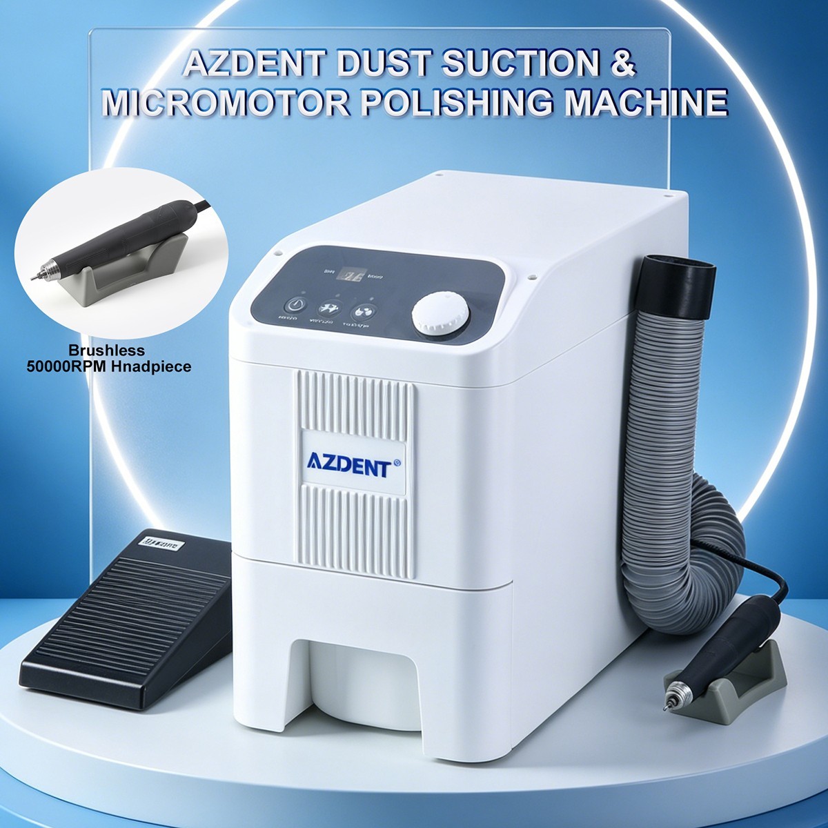 Dental Dust Suction Machine Brushless DC Motor Automatic Filter Cleaning Vacuum