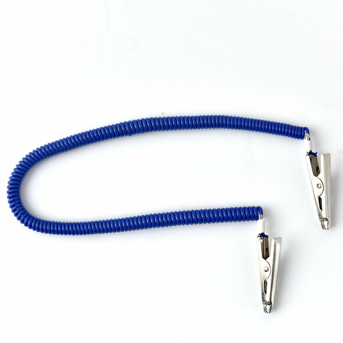 20 Pcs Dental Plastic Reusable Flexible Coil Stretchy Chain Napkin Holder Blue