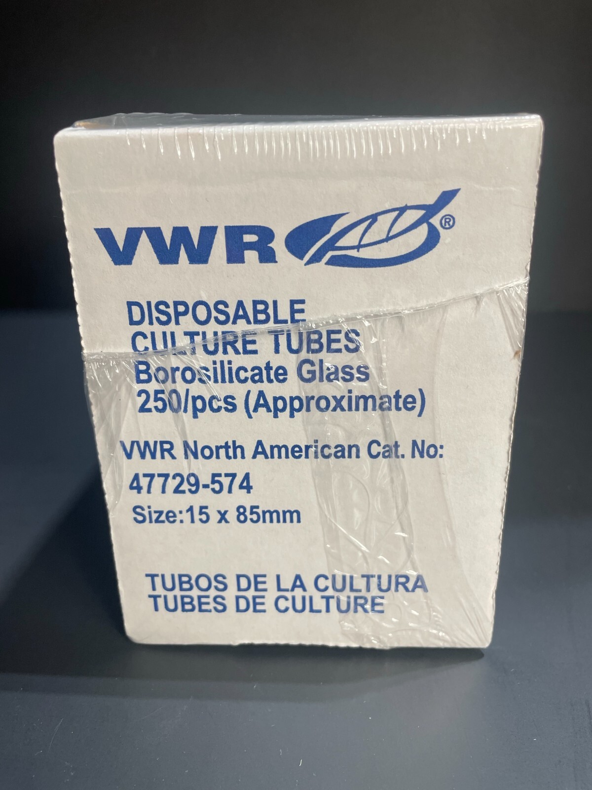 VWR Glass Culture Tube 15 x 85 mm Total of 1150 Tubes