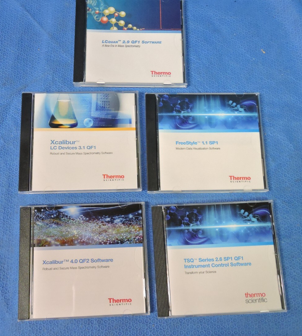 NEW Thermo TSQ 2.6 Instrument Control Software 5-DVD Kit LCQuan 2.9 Xcalibur 4.0