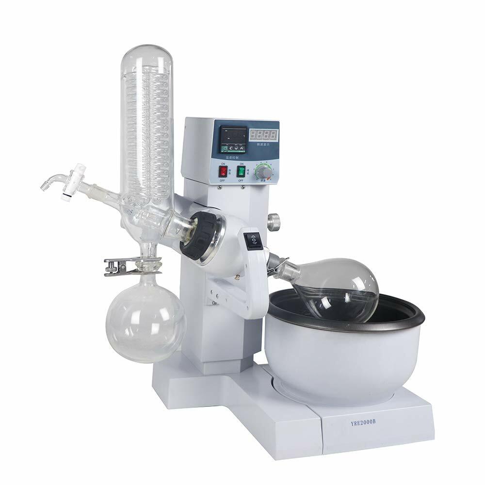 2L Rotary Evaporator Automatic Lifting Rotavap Turnkey System with Chiller Pump