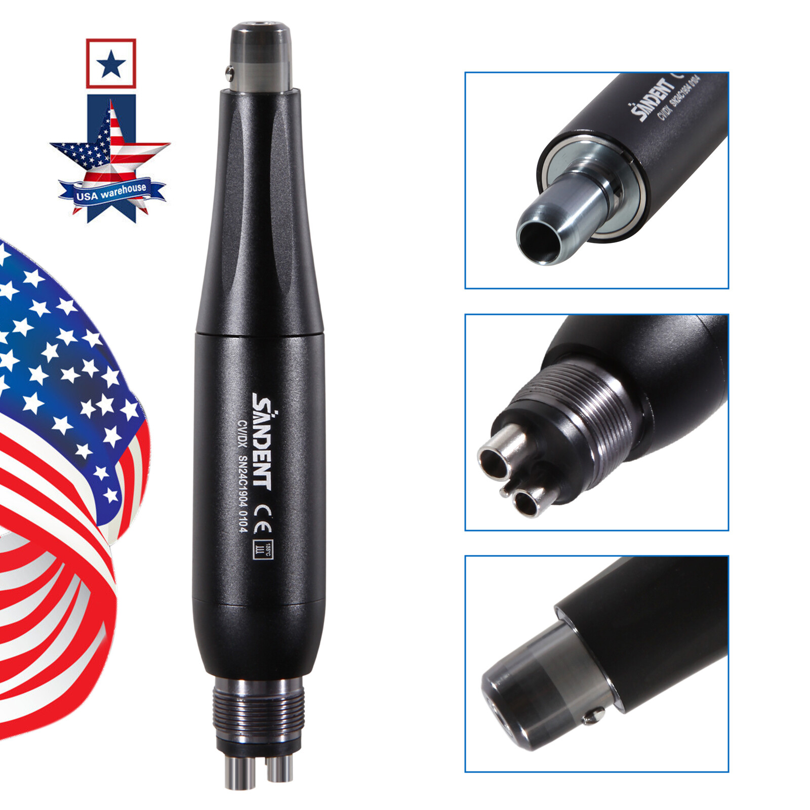 Dental Air Flow Teeth Polishing Spray Polisher /Hygiene Prophy Handpiece 2/4Hole