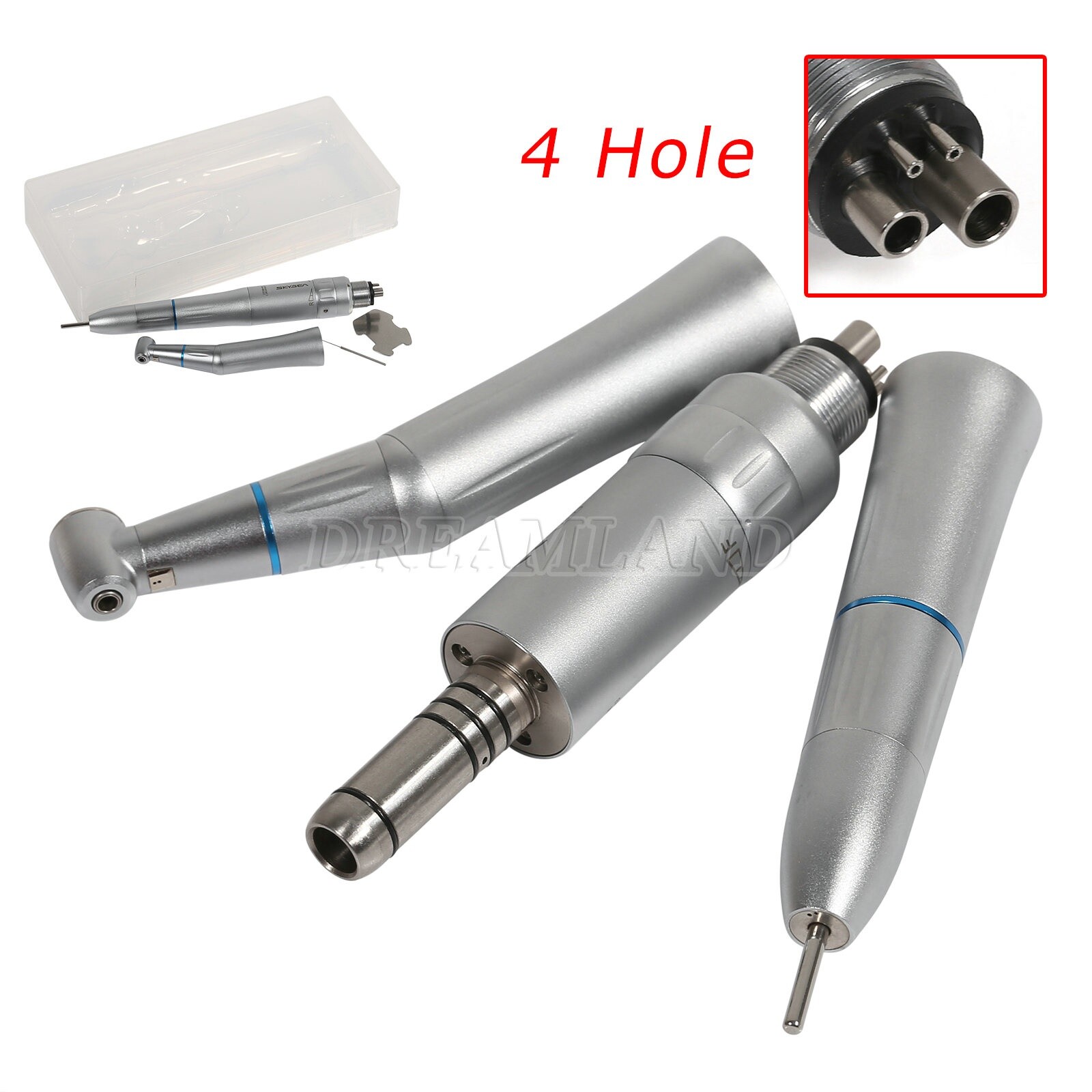 SKYSEA Dental Inner Water Slow Low Speed Handpiece Push E-type 4Hole Motor DH