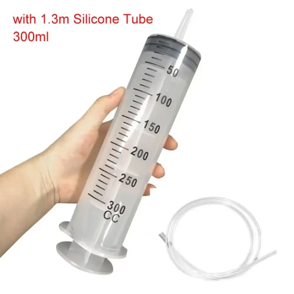 1Pc 150Ml-500Ml Large Capacity Syringe Syringes Reusable Pump Measuring 1.3M Tub