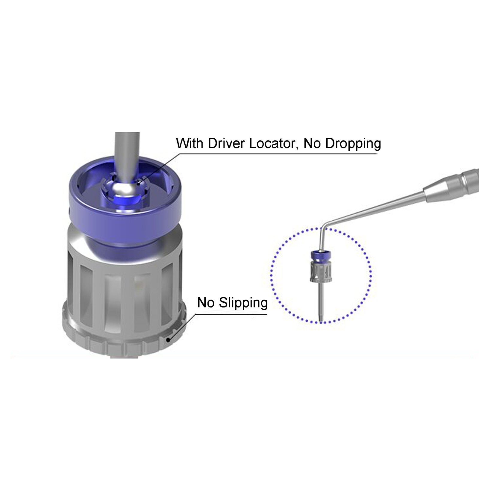 Universal Implant Drivers Kit Prosthetic Hex Screwdrivers Locator Manual Adapter