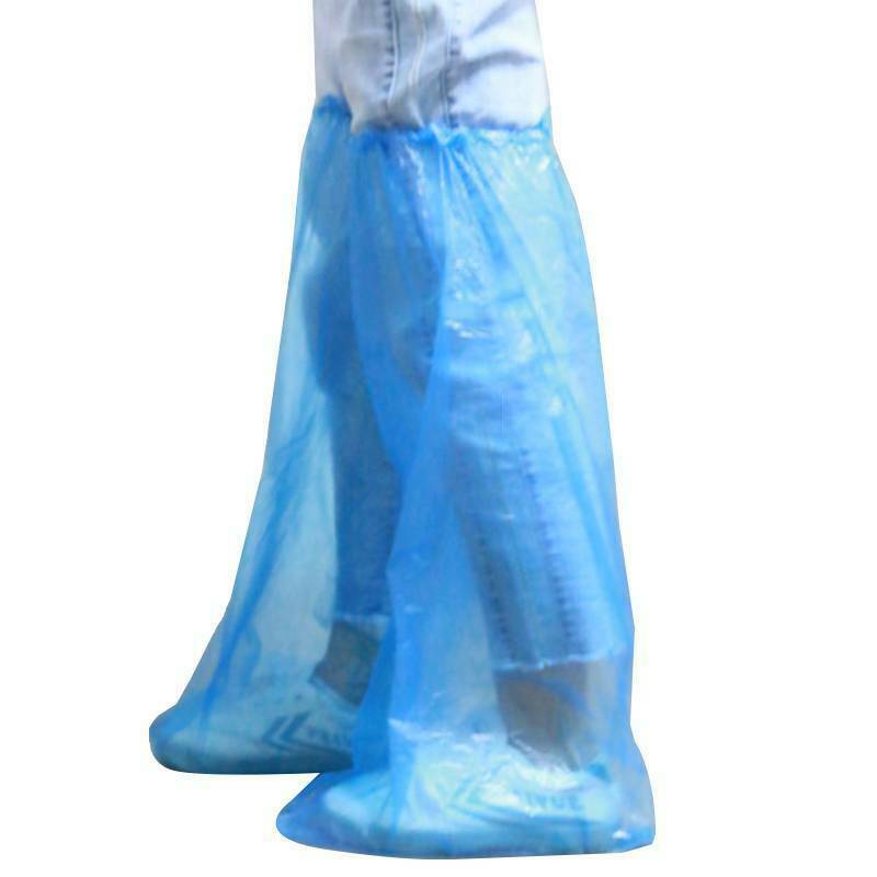 20 40 Pieces Disposable Long Shoe Covers Waterproof