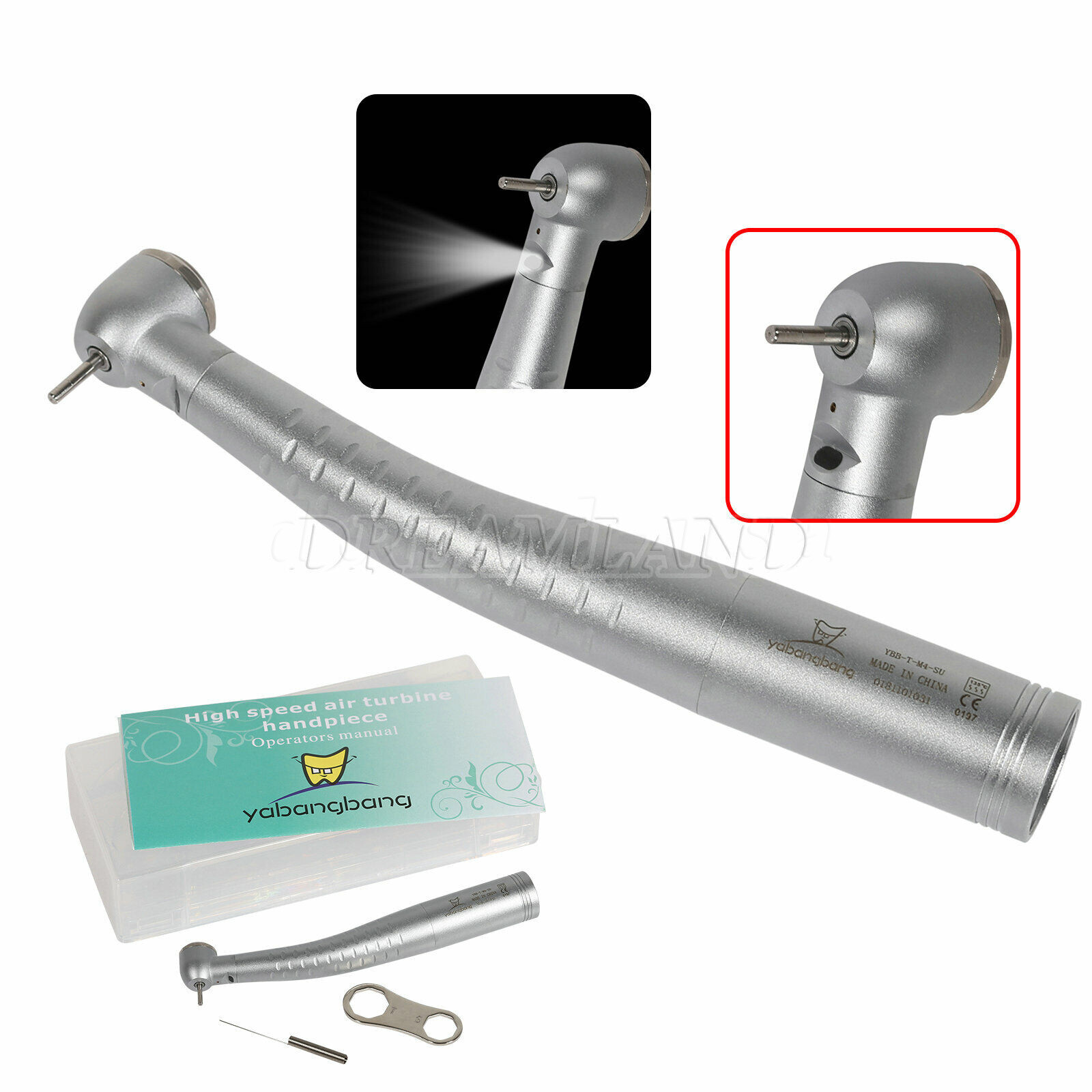 Yabangbang Dental Fiber Optic High Speed Handpiece For KaV LED 4/6Hole Coupler