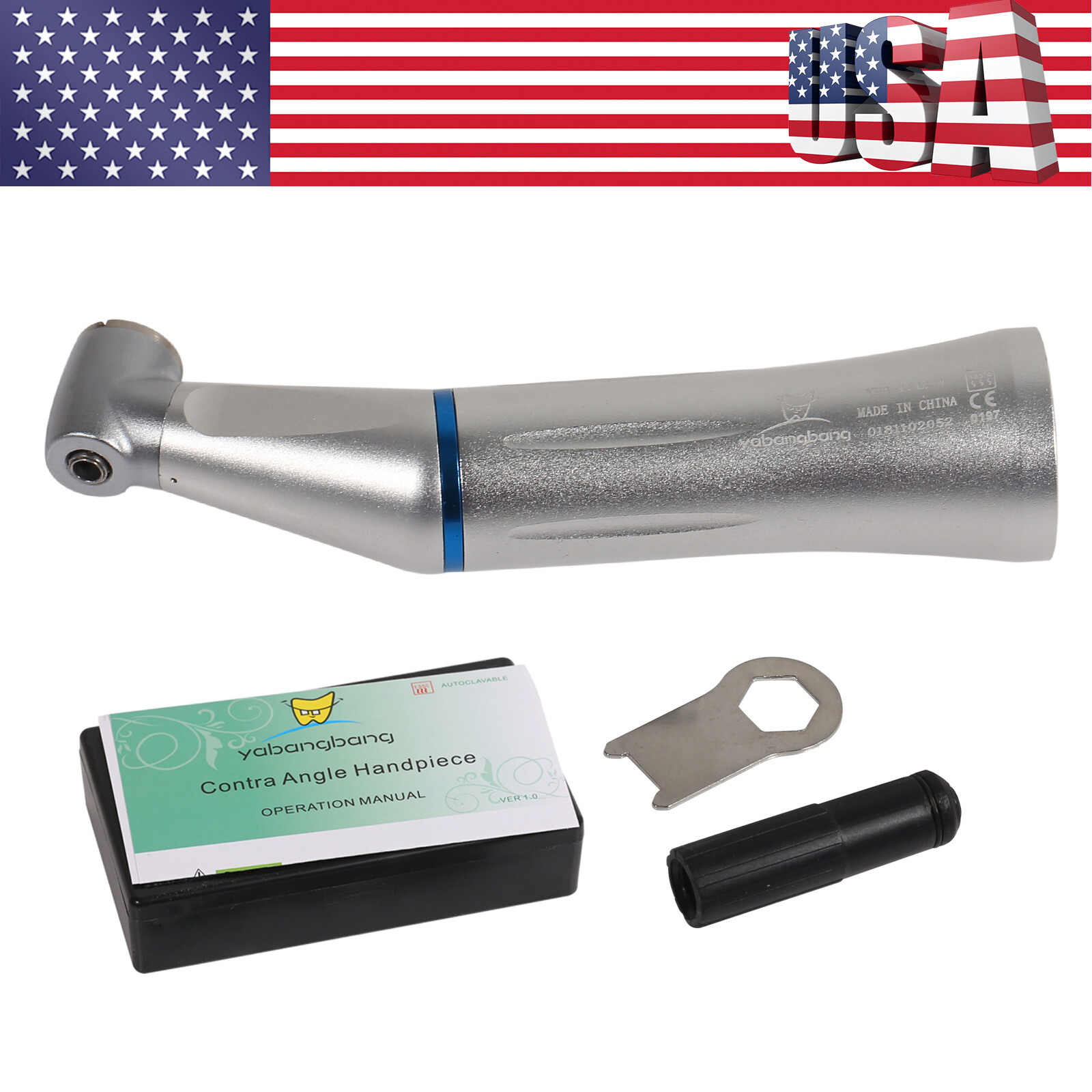 Dental Internal Inner Water Spray Contra Angle Low Speed Handpiece NSK Style USA